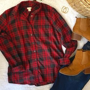 J. Crew Flannel/Button Down